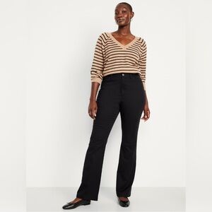 Old Navy Black High waisted uniform Boot cut pants